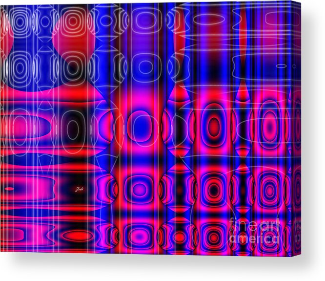 Abstract Art Acrylic Print featuring the digital art Astratto - Abstract 75 by - Zedi -
