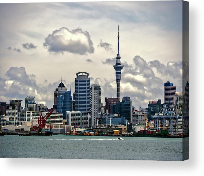 Tranquility Acrylic Print featuring the photograph Aucland City Skyline by Donald Iain Smith