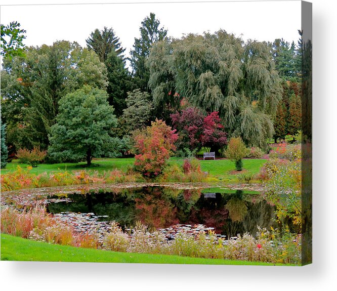 Fall Acrylic Print featuring the photograph Autumn Pool by Azthet Photography