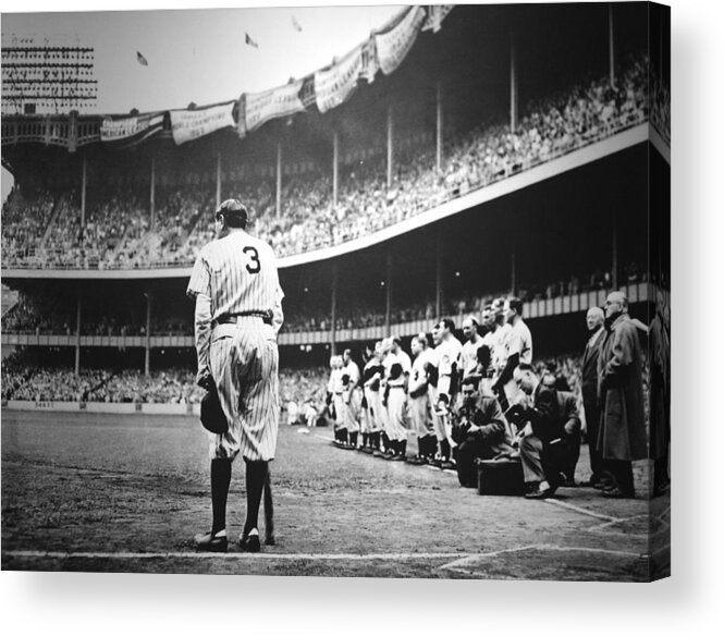 Babe Acrylic Print featuring the photograph Babe Ruth Poster by Gianfranco Weiss