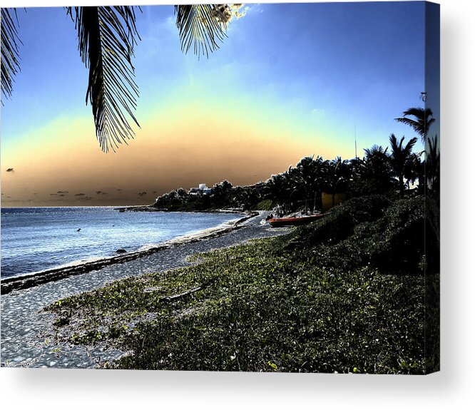 Beach Acrylic Print featuring the photograph Bahia Luna Media by Jessica Levant