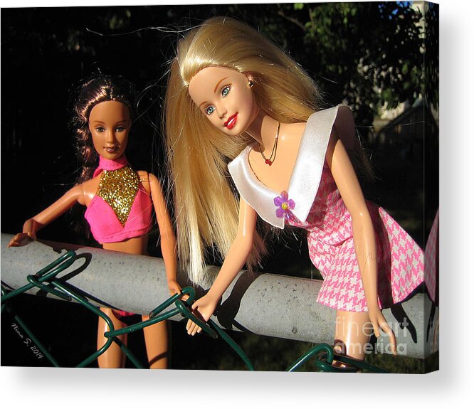 Barbie Acrylic Print featuring the photograph Barbie Escapes by Nina Silver