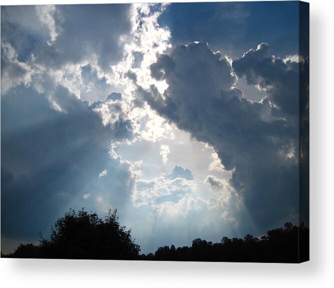 Sky Acrylic Print featuring the photograph Before the Storm by Cynthia Clark