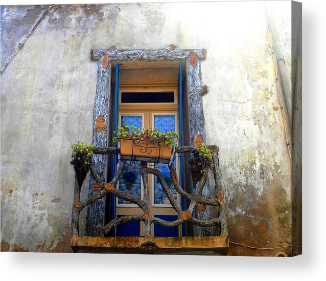 Window Acrylic Print featuring the photograph Behind the Window ... by Cristina Stefan