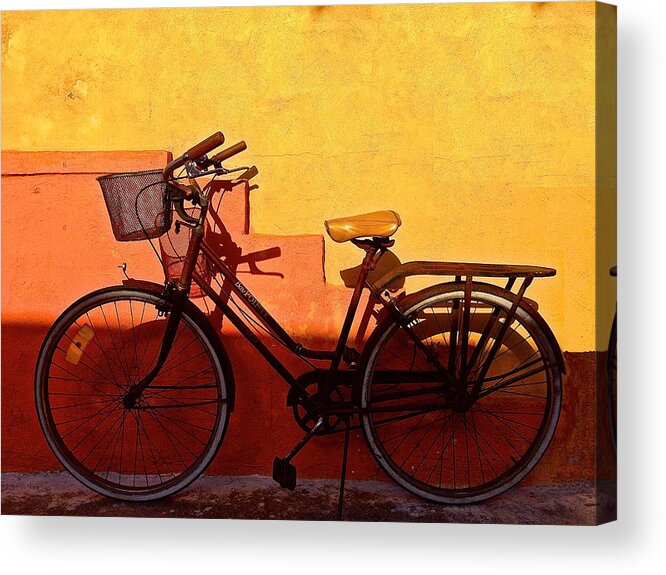  Acrylic Print featuring the photograph Bicycle Isla Mujeres by Andrew Wohl