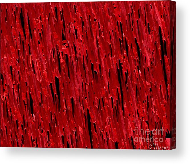 Texture Acrylic Print featuring the painting Blood Revenge-natural-Imaginary Texture by David Winson