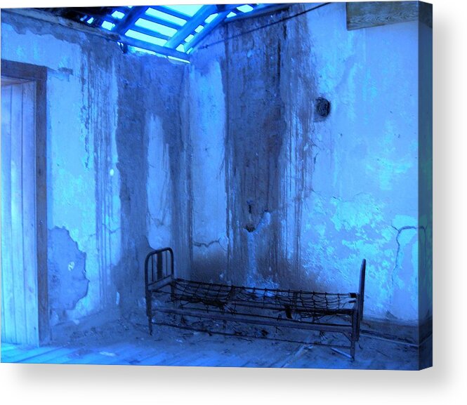 Blue Acrylic Print featuring the photograph Blue by Donna Spadola