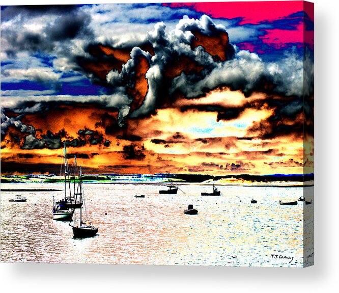 Boat Acrylic Print featuring the photograph Boats by Tom Conway