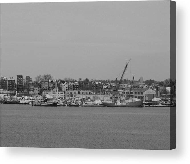 Boats Acrylic Print featuring the photograph Boston boats by Elizabeth Hardie