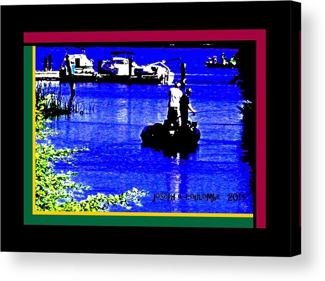 Brannan Island Road Acrylic Print featuring the digital art Brannan Island Road California by Joseph Coulombe