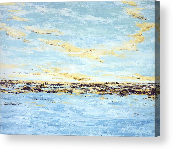 Costal Acrylic Print featuring the painting Breakwater II by Tamara Nelson