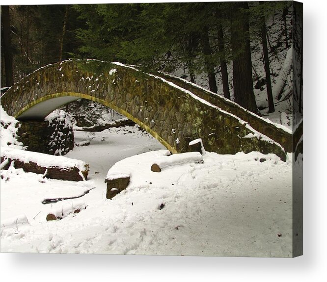 Bridge Acrylic Print featuring the photograph Bridge to Wonderland by Andrea Dale