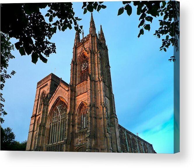 England Acrylic Print featuring the photograph Bridlington Priory at sunset by Jenny Setchell