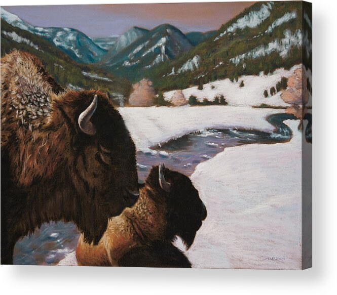 American Acrylic Print featuring the painting Winter Coat by Christopher Reid