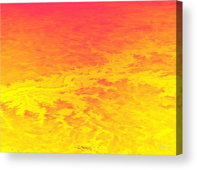 Abstract Acrylic Print featuring the photograph Burning by Deborah Crew-Johnson