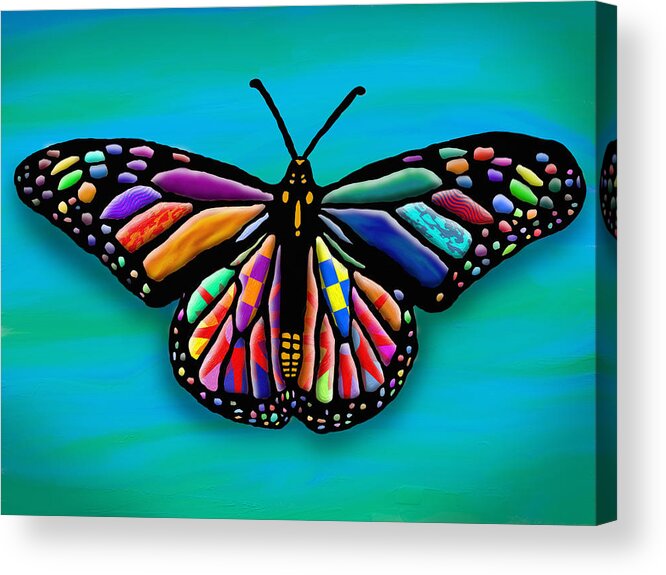 Butterfly Acrylic Print featuring the digital art Butterfly Art by Prince Andre Faubert