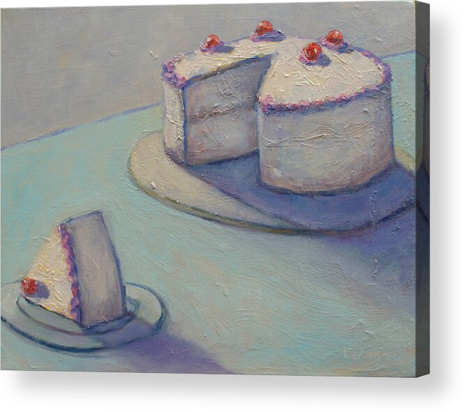 Cake Acrylic Print featuring the painting Cake by Kerima Swain