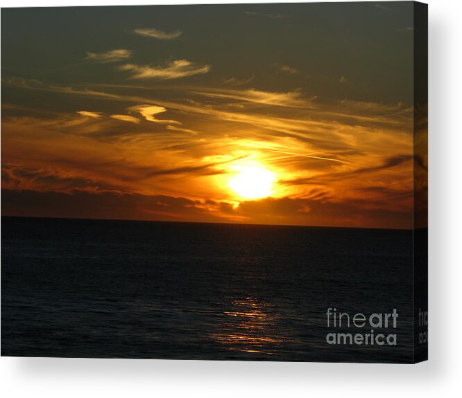 Sunset Acrylic Print featuring the photograph California Winter Sunset by Mini Arora