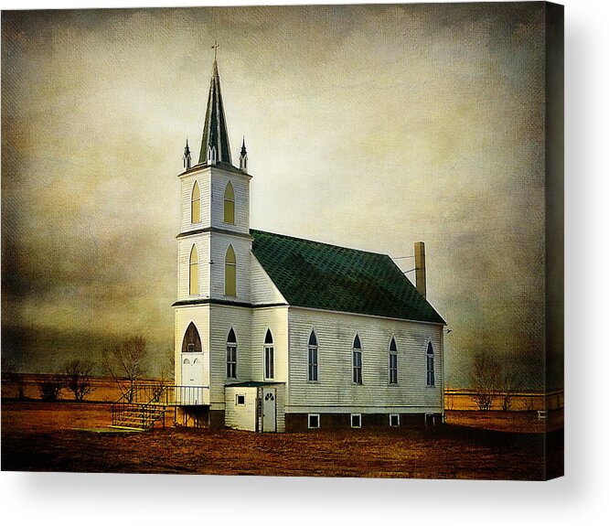 Church Acrylic Print featuring the photograph Canadian Prairie Heritage by Blair Wainman