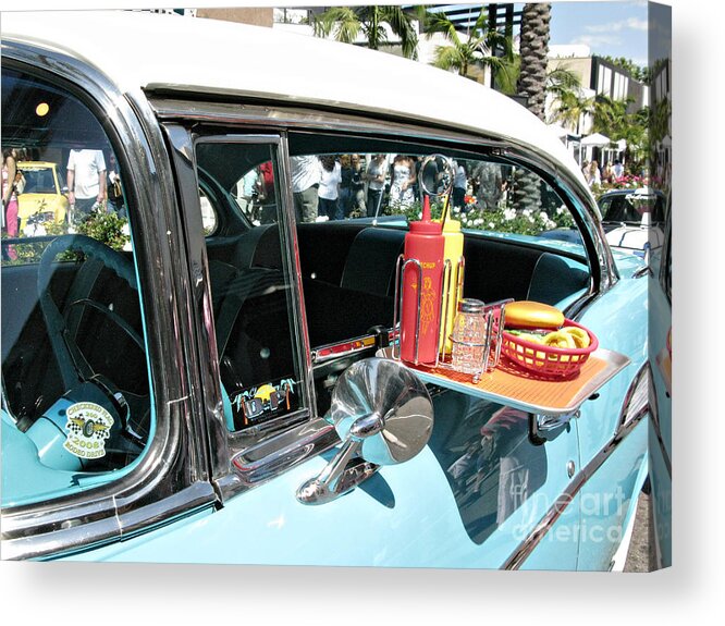 Famous Acrylic Print featuring the photograph Car hop by Nina Prommer