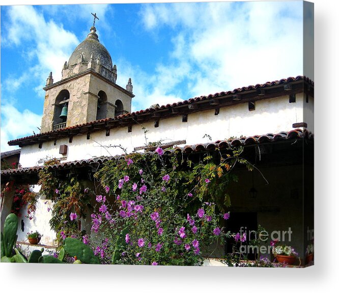  Acrylic Print featuring the photograph Carmel Mission 5 by Theresa Ramos-DuVon