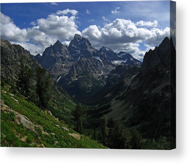 Grand Teton Acrylic Print featuring the photograph Cascade Canyon North Fork by Raymond Salani III