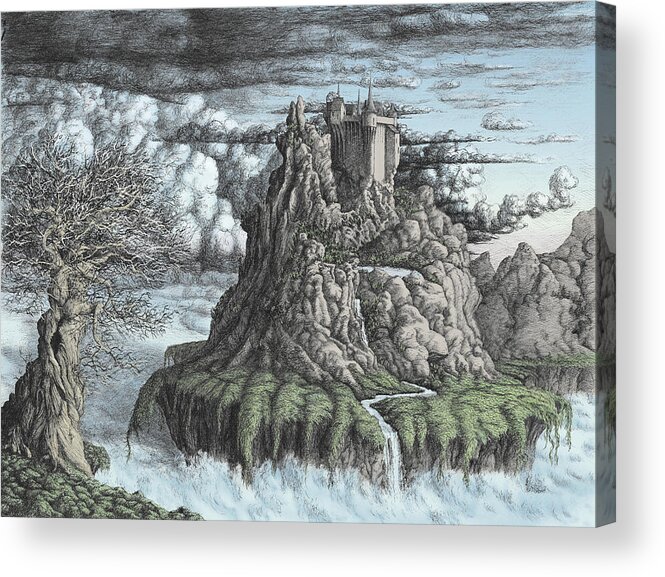 Castle Acrylic Print featuring the digital art Castles Made of Sand ll by Peter Rashford