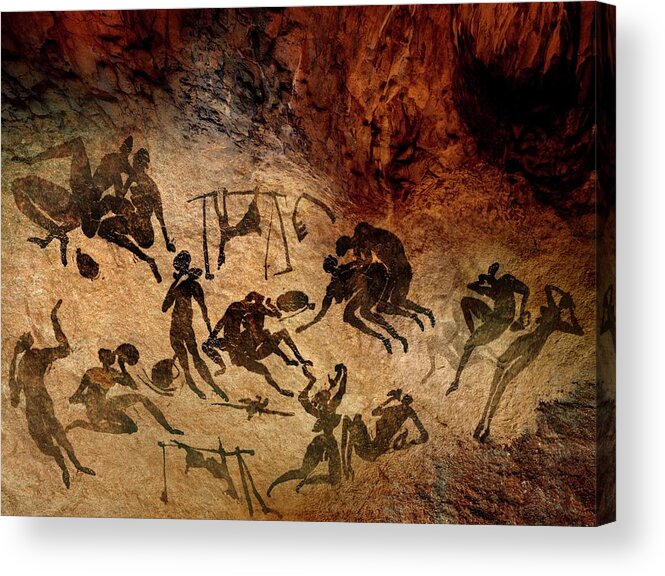 Cave Painting Acrylic Print featuring the photograph Cave Painting by Smetek