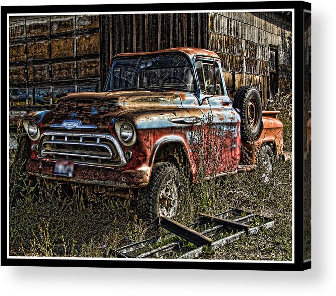 Ron Roberts Photography Acrylic Print featuring the photograph Chevy Truck by Ron Roberts
