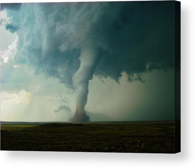 Tornado Acrylic Print featuring the photograph Churning Twister by Ed Sweeney
