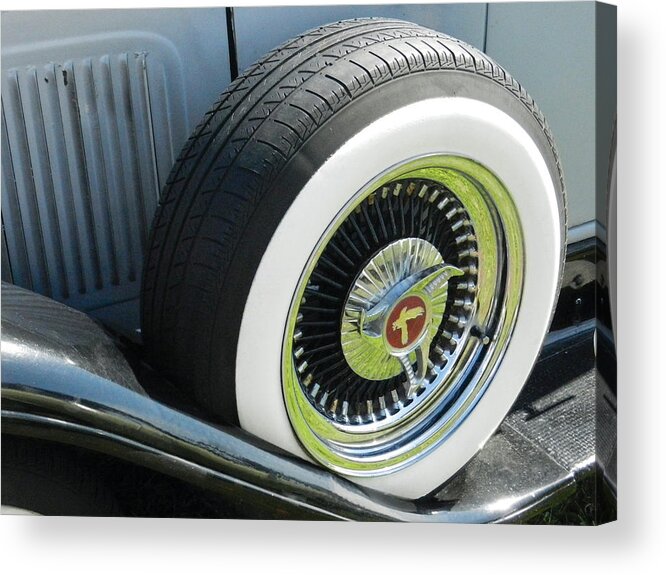 Classic Car Acrylic Print featuring the photograph Classic Wheel by Val Miller