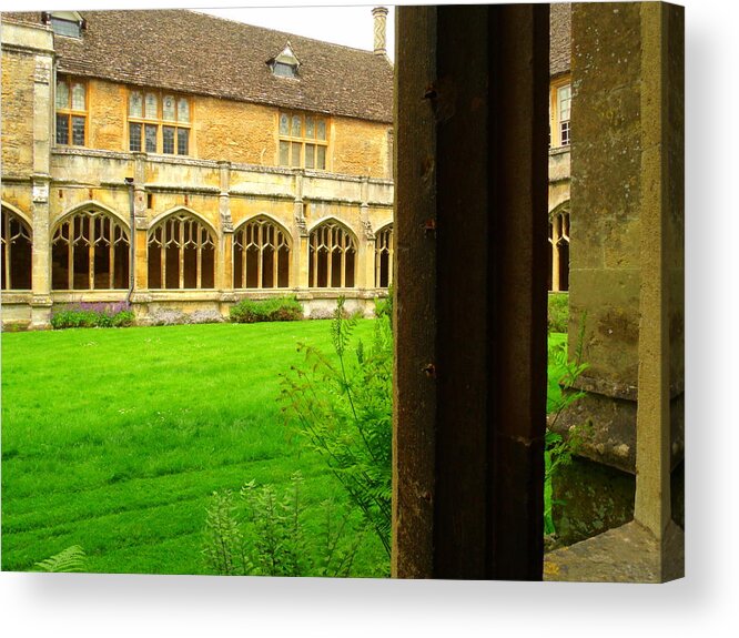 Lacock Abbey Acrylic Print featuring the photograph Cloister by Jessica Myscofski