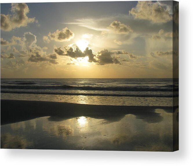 Landscape Acrylic Print featuring the photograph Clouds Across the Sun by Ellen Meakin