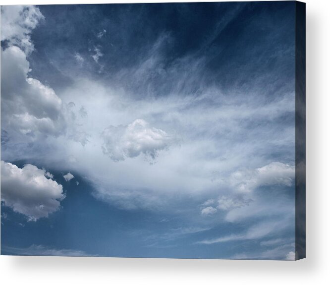 Clouds Acrylic Print featuring the photograph Clouds...altitude by Tom Druin