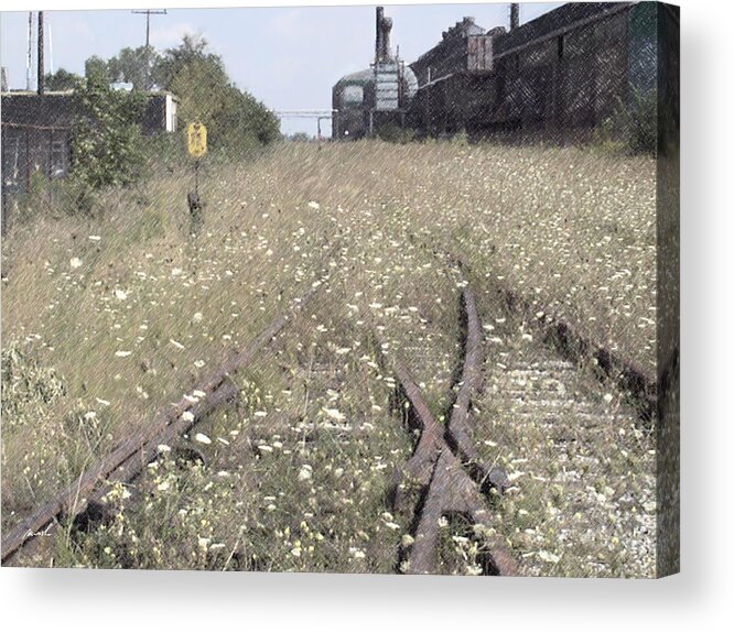 cn Railroad Acrylic Print featuring the photograph CN Railroad 1 by The Art of Marsha Charlebois