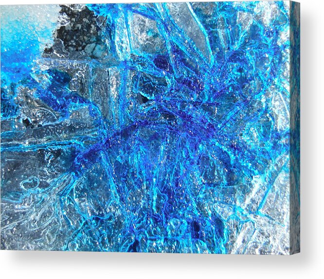 Color In Ice Series Acrylic Print featuring the photograph Color In Ice Series 50 by Paddy Shaffer