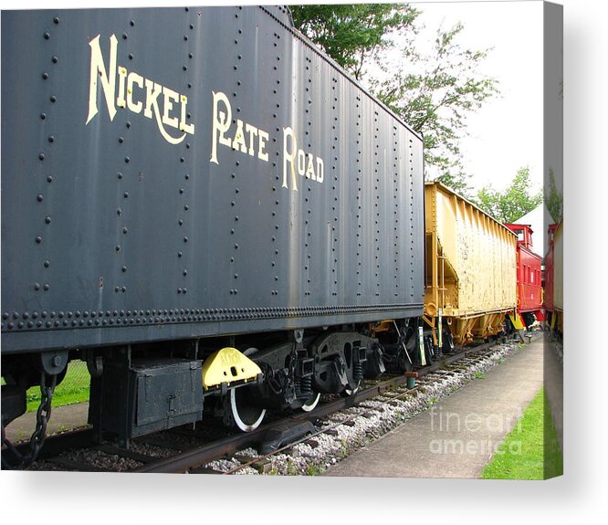 Nickel Plate Railroad Acrylic Print featuring the photograph Color of Nickel by Michael Krek