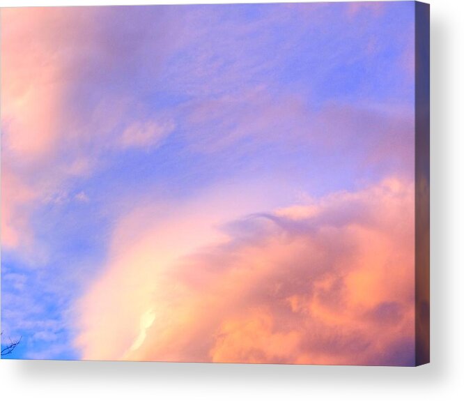 Colorful Clouds Acrylic Print featuring the photograph Colorful Clouds in Colorado I by Lanita Williams