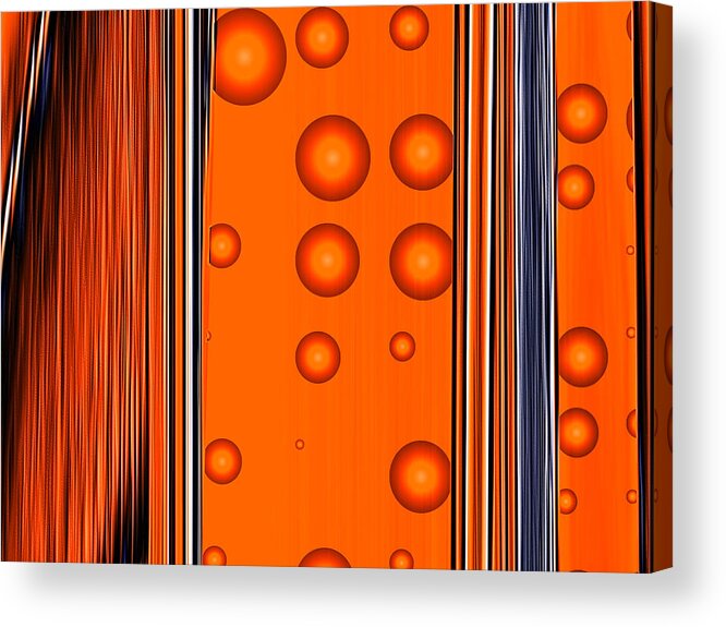 Abstract Acrylic Print featuring the digital art Conflict of Interest by Wendy J St Christopher