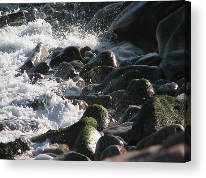 Waves Acrylic Print featuring the photograph Crash and Splash by Tammie Miller