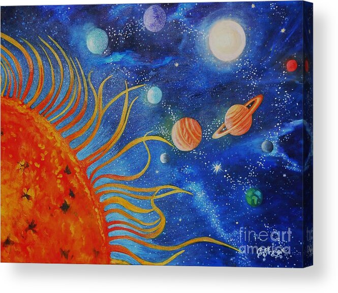 the Sun and the Stars Metal Wall Art--Genesis Series 6" The Moon 