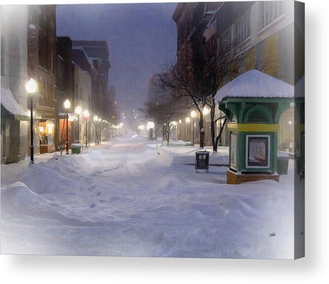 Maryland Acrylic Print featuring the painting Cumberland Winter by Dean Wittle