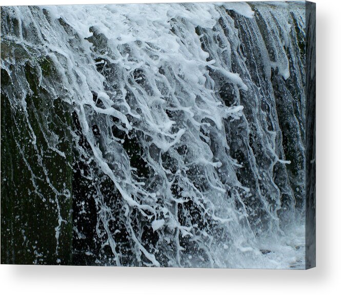 Waterfall Acrylic Print featuring the photograph Dam Waterfall 4 by Flees Photos