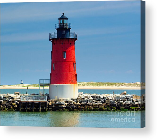 Breakwater Acrylic Print featuring the photograph Delaware Breakwater Lighthouse by Nick Zelinsky Jr