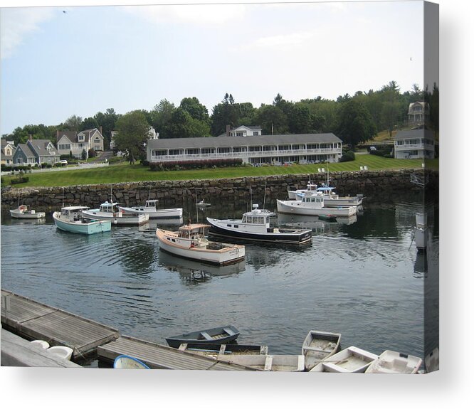 Boats Acrylic Print featuring the photograph Docked In by Melissa McCrann