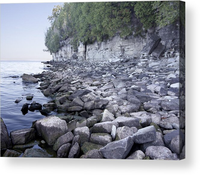 Door County Acrylic Print featuring the photograph Door Bluff Headlands CP by Jim Baker