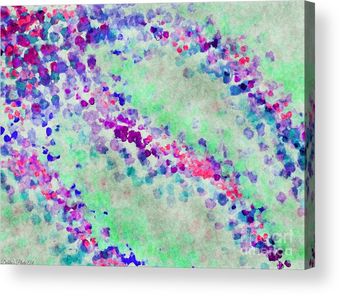 Abstract Acrylic Print featuring the photograph Dotty Abstract 4 by Debbie Portwood
