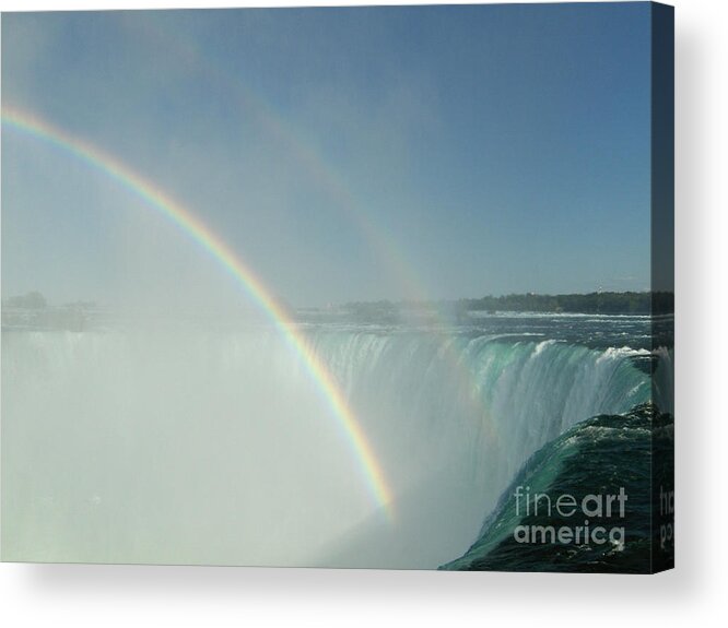 Landscape Acrylic Print featuring the photograph Double Rainbow by Brenda Brown