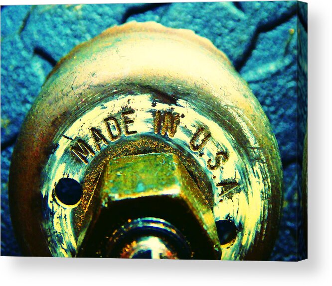 Hammer Acrylic Print featuring the photograph Drywall Tool C by Laurie Tsemak