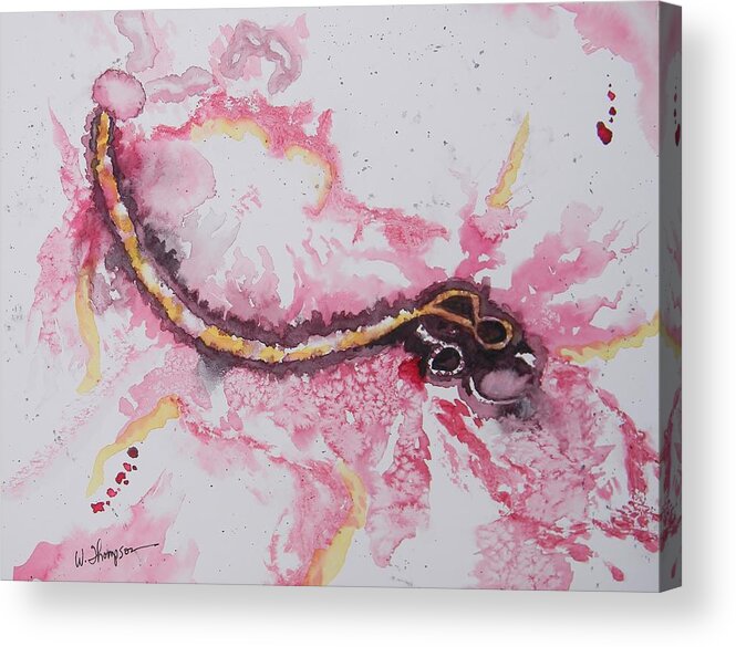 Ebola Acrylic Print featuring the painting Ebola by Warren Thompson